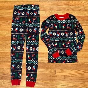 Hanna Andersson Holiday Gnome Sweet Gnome PJ Set Size 140/10